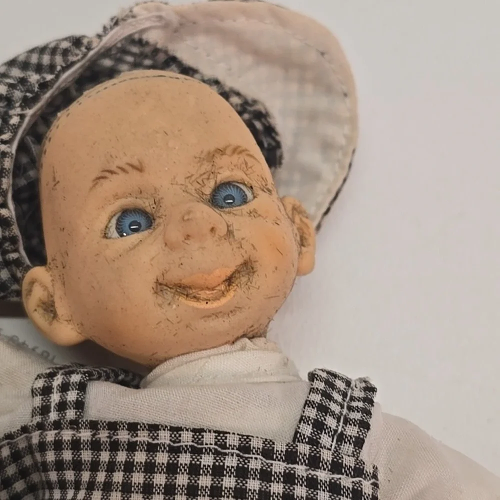 Gi-go Expressions Baby Doll Palm Pals‎ Bean Bag Vintage 90s Face Set Of 4